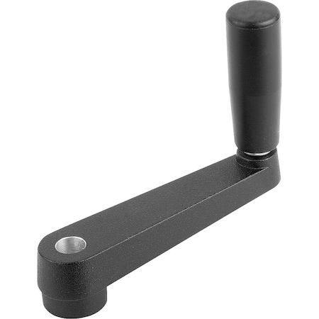 Kipp Crank Handle Reamed Hole 103, 5X81 Aluminum, Comp:Thermoplastic K0727.100